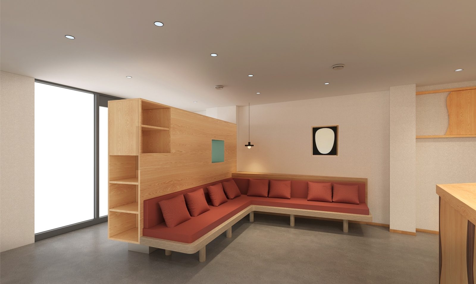 Waiting area after renovation