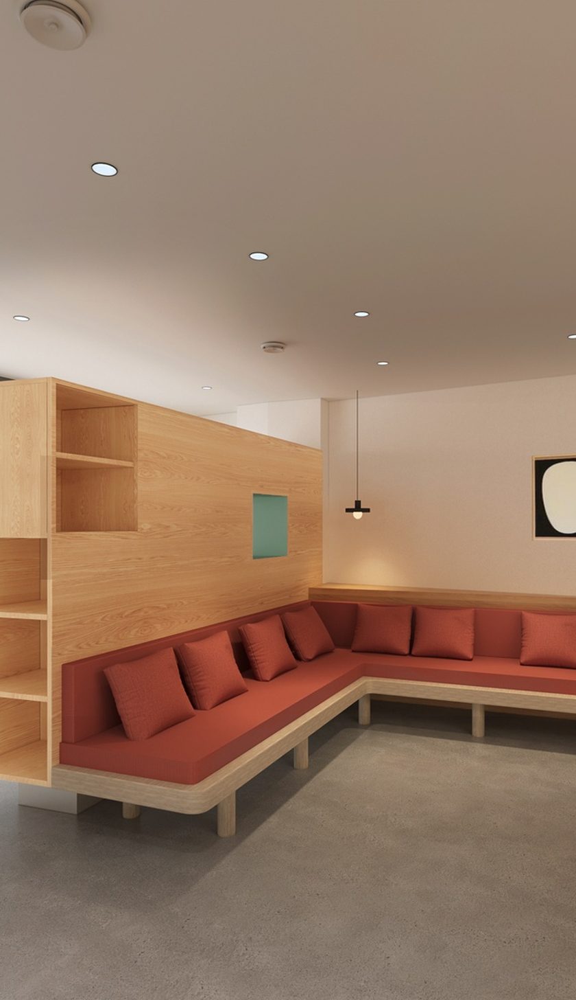 Waiting area after renovation