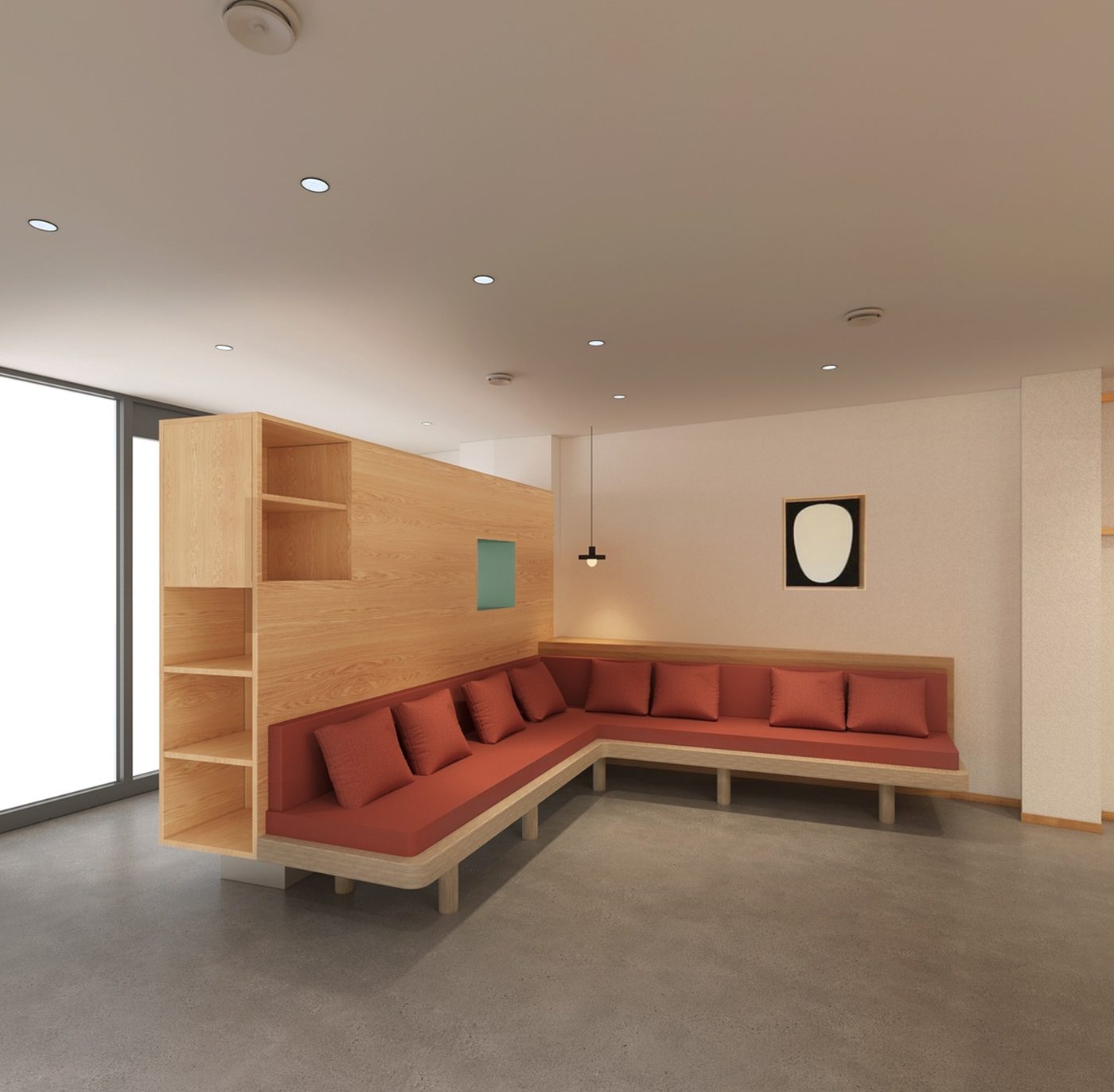 Waiting area after renovation
